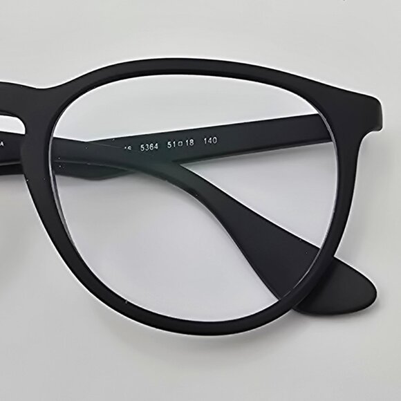 Ray-Ban RB7046 5364 Erika Optics Matte Rubber Black Eyeglasses Frame 51-18-140 - Picture 11 of 12